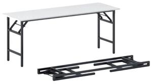 Konferenční stůl FAST READY, 170x50 cm, černá podnož, bílá