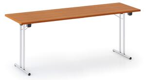 Skládací konferenční stůl FOLDING, 180x80 cm, třešeň