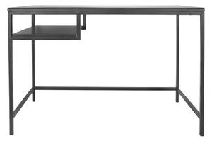 Pracovní, psací stůl s poličkou Fushion Leitmotiv (Barva - černá)