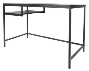 Pracovní, psací stůl s poličkou Fushion Leitmotiv (Barva - černá)