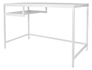Pracovní, psací stůl s poličkou Fushion Leitmotiv (Barva - bílá)