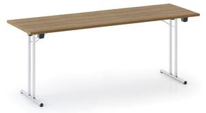 Skládací konferenční stůl FOLDING, 180x80 cm, ořech