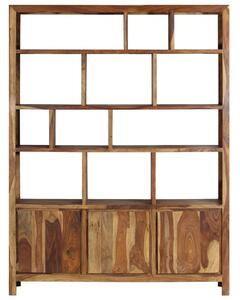 Knihovna z masivního sheeshamového dřeva | 150x35x200 cm