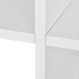 Schodovitá knihovna / police k vystavování - 107 cm | bílá