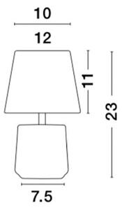 Nova Luce Stolní lampa ALICIA, E14 1x5W Barva: Bílá