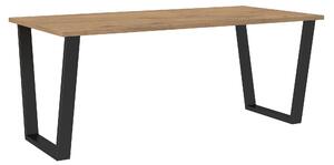 Jídelní stůl Cezar Barva korpusu: Dub - lancelot, Rozměr: 185 x 90 cm