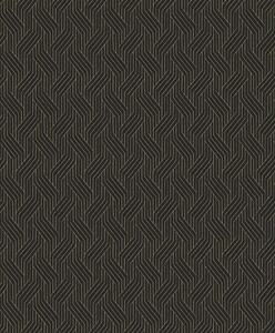Černá geometrická vliesová tapeta na zeď, ZEN405, Zen, Zoom by Masureel