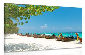 Obraz bílá písečná pláž na ostrově Bamboo Varianta: 90x60