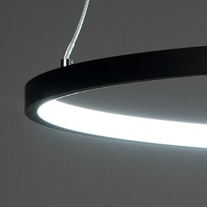 Lustr RING LED 60x92cm Tomasucci (Barva bílá-černá)
