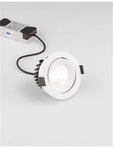 Nova Luce Zapuštěné svítidlo BLADE bílá hliník LED 12W 3000K 38st. IP65 výklopné Barva: Bílá