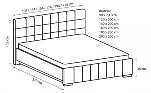 Stolwit postel KALIPSO H + šíře lůžka: 120, úložný prostor: NE