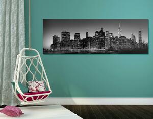 Obraz centrum New Yorku v černobílém provedení Varianta: 150x50
