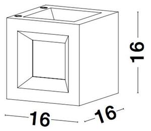 Nova Luce Venkovní nástěnné svítidlo CASTRO, E27 1x12W IP65 Barva: Bílá