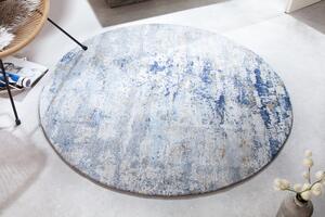 Kulatý koberec MODERN ART 150 CM modro-béžový Textil | Kusové koberce | Kulaté