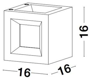 Nova Luce Venkovní nástěnné svítidlo CASTRO, E27 1x12W IP65 Barva: Bílá