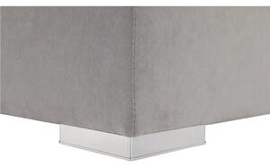 KONDELA Boxspringová postel, jednolůžko, světle šedá, 90x200, levá, BILY