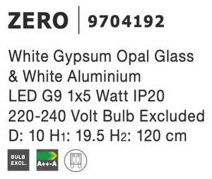 Moderní lustr Zero 10 bílé