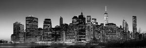 Obraz centrum New Yorku v černobílém provedení Varianta: 150x50