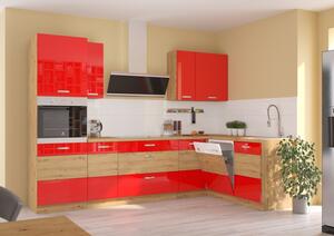 Stolarz kuchyňská linka ARTISAN červená + Rozměr: 260 cm