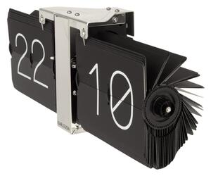 Nástěnné hodiny Flip No Case 36 cm Karlsson (Barva - černá, chromová)
