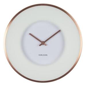 Nástěnné hodiny Illusion 30 cm Karlsson * (Barva - bílá, měděná)