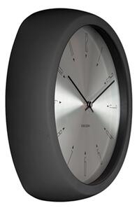 Nástěnné hodiny Aesthetic 30,5 cm Karlsson * (Barva - černá, stříbrná)