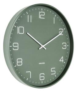 Nástěnné hodiny Lofty 40 cm zelená Karlsson (Barva - matná zelená)