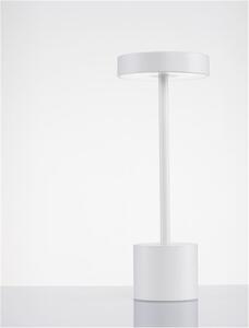 Nova Luce Venkovní stolní lampa FUMO, LED 2W 3000K 163st. IP54 vypínač na těle / USB kabel Barva: Bílá