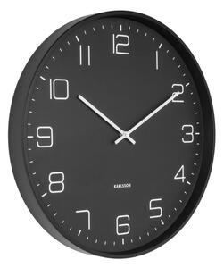 Nástěnné hodiny Lofty 40 cm černá Karlsson (Barva - matná černá)