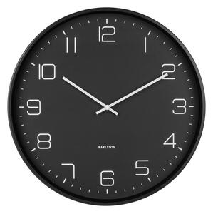 Nástěnné hodiny Lofty 40 cm černá Karlsson (Barva - matná černá)