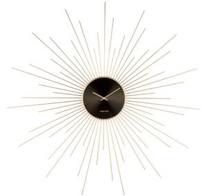 Nástěnné hodiny Extreme Peony 95 cm Karlsson (Barva - zlatá)