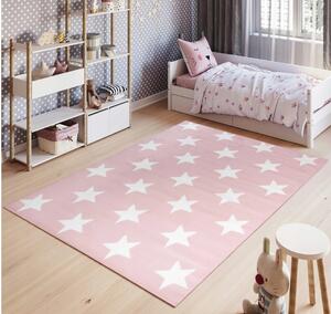 Vulpi Růžový dětský koberec Pinky Stars 120x170