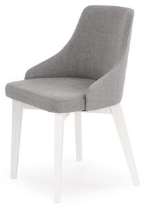 Jídelní židle TULIDU šedá/bílá