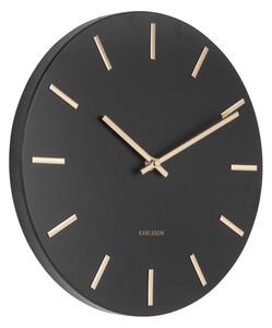 Nástěnné hodiny Charm S 30 cm černé Karlsson (Barva - černá)