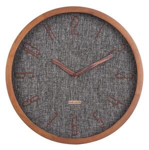 Nástěnné hodiny Canvas 35 cm Karlsson (Barva - černá, hnědá)