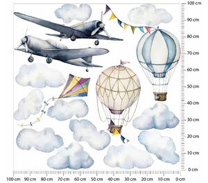 Samolepky do dětského pokoje Air Baloon XXL