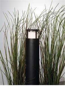 Nova Luce Venkovní sloupkové svítidlo AGOSTO černý hliník a akrylový difuzor LED 6W 3000K 120st. IP54