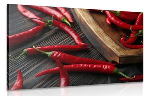 Obraz deska s chili papričkami Varianta: 60x40