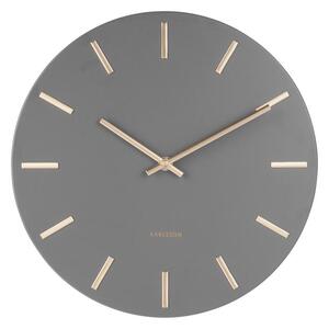 Nástěnné hodiny Charm S 30 cm šedá Karlsson (Barva - šedá)
