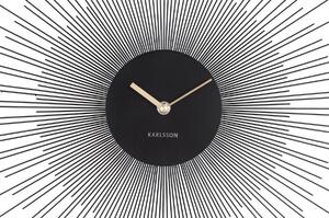 Nástěnné hodiny Peony L 60 cm Karlsson (Barva - černá)