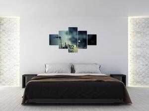 Obraz - Vážka za třpytivé noci (125x70 cm)