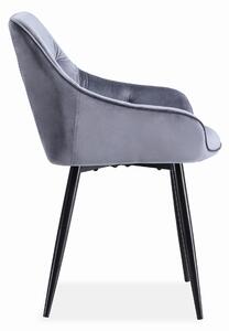 Jídelní židle SCK-487 šedá/černá