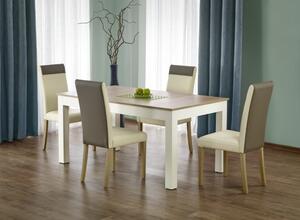 Halmar jídelní stůl SEWERYN, rozkládací + barevné provedení: dub sonoma/bílá
