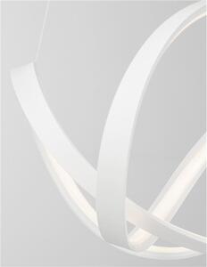 Nova Luce Závěsné svítidlo APUS bílá hliník a akryl LED 45W 3000K stmívatelné