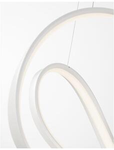 Nova Luce Závěsné svítidlo APUS bílá hliník a akryl LED 45W 3000K stmívatelné