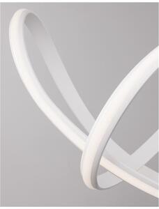 Nova Luce Závěsné svítidlo APUS bílá hliník a akryl LED 50W 3000K stmívatelné