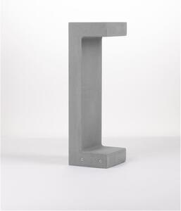 Nova Luce Venkovní sloupkové svítidlo ARAN šedý beton skleněný difuzor LED 8W 3000K, IP65