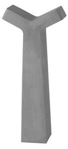 Nova Luce Venkovní sloupkové svítidlo ARAN šedý beton skleněný difuzor LED 2x5W 3000K, IP65