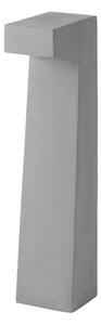 Nova Luce Venkovní sloupkové svítidlo ARAN šedý beton skleněný difuzor LED 5W 3000K, IP65