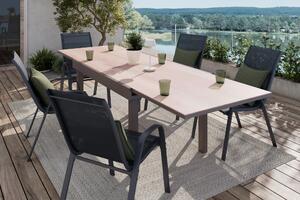 ZAHRADNÍ STŮL, kov, plast, 135/270/75/90 cm Ambia Garden, Online Only